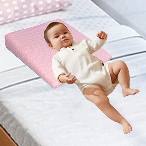 Generic Crib Wedge Memory Foam Pillow Triangle Pink Best Price