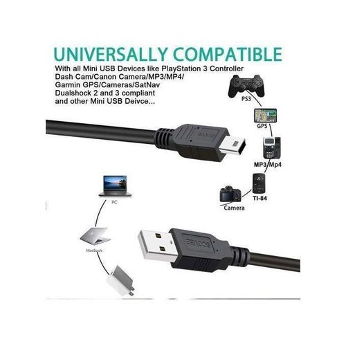 product_image_name-Generic-USB Type A Cable for PS3 Controllers, MP3 Players & Canon Camera-1