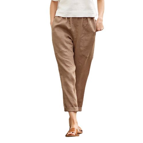 Ladies Drawstring Pant - Khaki