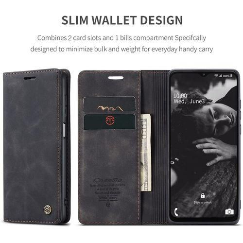 product_image_name-Caseme- A23 Wallet Phone Case,Galaxy A23 Phone Case with Card Holder Kickstand Protective Flip Folio Leather Case Wallet for Samsung Galaxy A23 6.6 inch (Black)-3