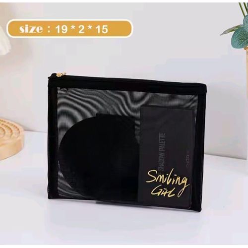 product_image_name-Generic-Travel Black Mesh Cosmetic Bag-2