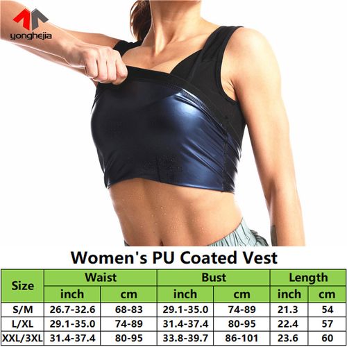 Fashion Woman Neoprene Sweat Sauna T-Shirts Women's Sports Vest Body Sauna  Neoprene Sauna Tank Top Woman Sauna Shirt For Women @ Best Price Online