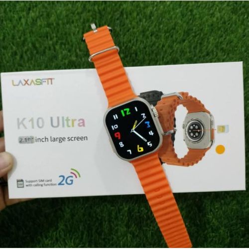 product_image_name-Generic-K10 Ultra Smart Watch with Sim Support - 2.1" Display, Wireless Charger, Bluetooth Calling & Music, 20 Sports Modes-6