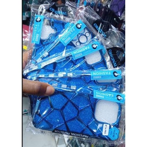 product_image_name-Generic-Classic Fashion Glitter Axe Series Case – Soft Silicone, Shockproof & Stylish Protection for iPhone 16 Pro Max – Blue Edition-1