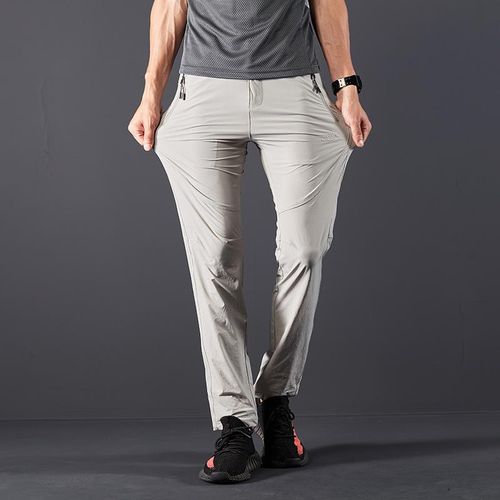Generic Men's Spring Summer Thin Quick Dry Pants 4XL Large Size Loose  Stretch Straight Trousers Breathable Outdoor Hiking Sports Pants @ Best  Price Online