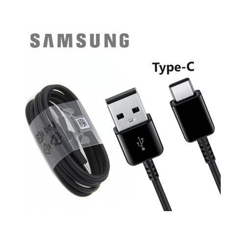 Chargeur pour téléphone mobile Samsung Chargeur adaptateur secteur  d'origine pour galaxy a51/note 10 plus/s10/s10 plus/s10e/s10 lite/s20/ s20 plus/s20 ultra avec cable type c noir