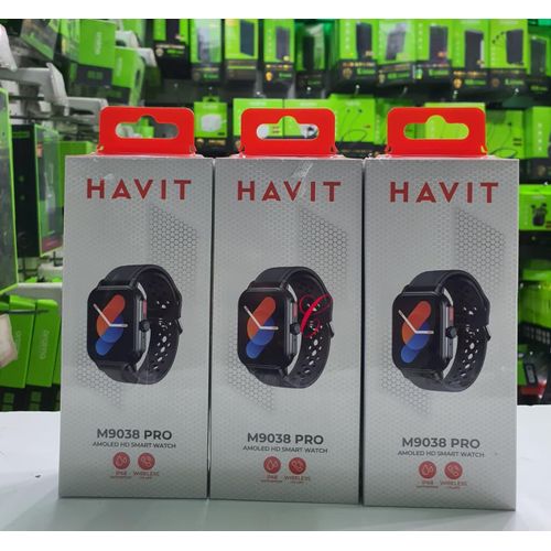 product_image_name-Havit-M9038 Pro AMOLED IP68 Waterproof HD Smart Watch-1
