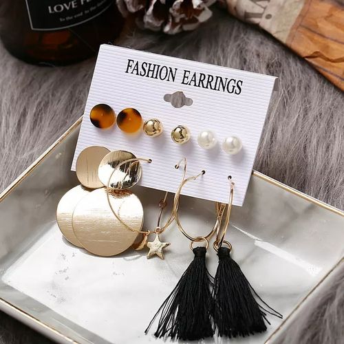 Cute gold store earring sets
