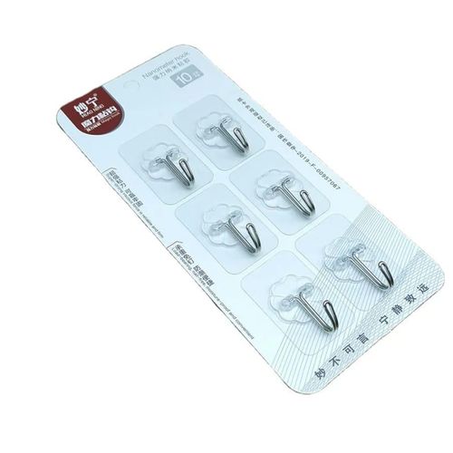 product_image_name-Generic-6pcs Punch-Free Wall Sticker Hooks-1