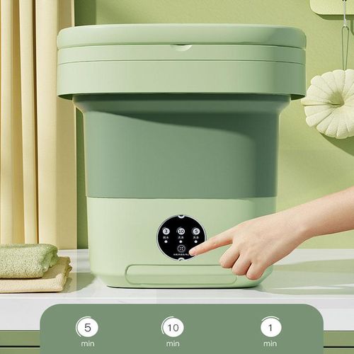 product_image_name-Generic-11L Mini Portable Folding Washing Machine Bucket For Clothes Cleaning-3