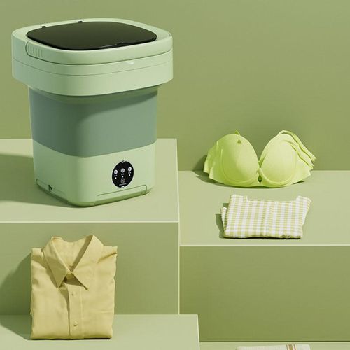 product_image_name-Generic-11L Mini Portable Folding Washing Machine Bucket For Clothes Cleaning-5