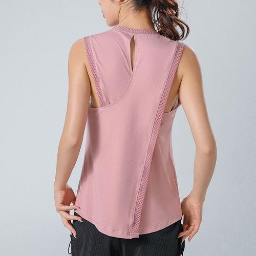 Generic Sleeveless Yoga Top Open Back Gym Top Women Dry Fit Sport