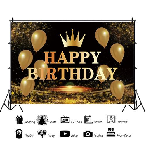 Generic Happy Birthday Backdrop Banner Background Cloth Photo Props- @ Best  Price Online | Jumia Kenya