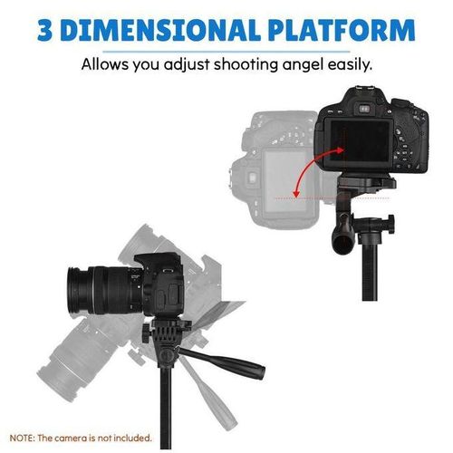 product_image_name-Generic-Black Tripod 3366 For Easy Mobile Photography Setup At Home, Work, Or Outdoors With Universal Mount-3