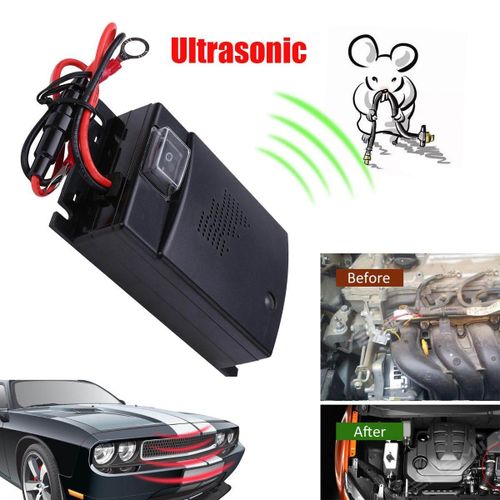 Car Ultrasonic Mouse Repeller Vehicle Rat Rodent Pest Animal