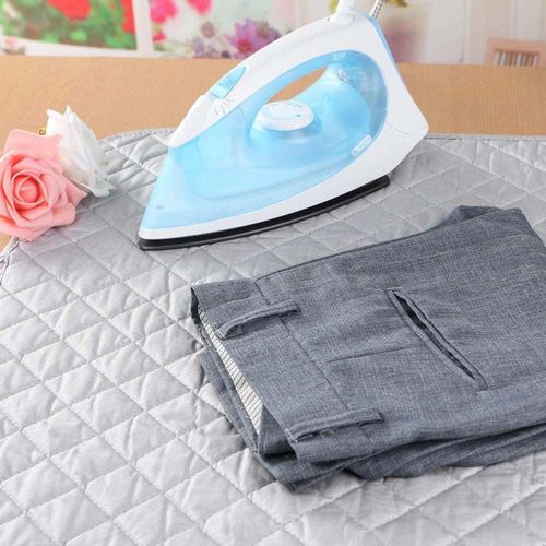 product_image_name-Generic-Ironing Pad Heat Resistant Design 100% Cotton Quilted Protect Surfaces Cover-3