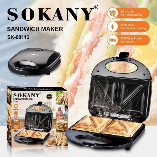 product_image_name-Sokany-2 slice SK-08112 sandwich maker. -1