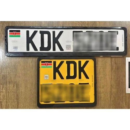 Generic New Generation Number Plates Holders SET (Oblong+Square