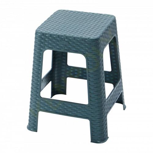 product_image_name-Kenpoly- Plastic Stool 4009 Silver (Grey)  Durable & Lightweight  Ideal for Home, Kitchen & Outdoor Use-1