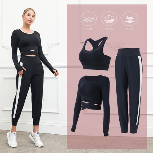 Workout Sets for Women Gym Yoga Set Shapewear Sport Suit Splicing Clothes  Athletic Tracksuit Long Sleeve Yoga Suit High Waist Tights Shirts Leggings  Pants Sportswear Outfits Plus Sizes : : Fashion