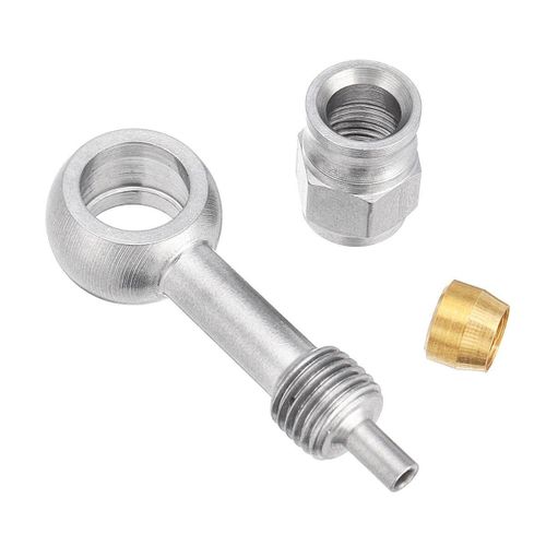 Generic AN3 To 10mm M10 Banjo Fitting For Braided Brake Hose (Stainless)  JIC -3 3AN [28°] 0 Degree @ Best Price Online