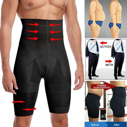 Fashion Men Slimming Body Shaper Waist Trainer High Waist Shaper Control  Panties Compression Underwear Abdomen Belly Shaper Shorts @ Best Price  Online