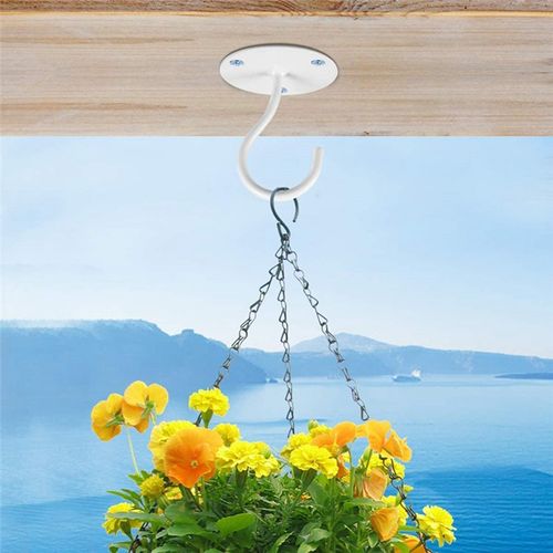 Generic 4 Pack Ceiling Hooks for Hanging Plants Wall Mount Metal