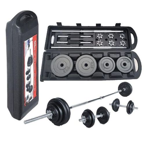 Generic 50kg dumbbells with barbell set for toning strengthening and defining muscles. Best Price Online Jumia Kenya