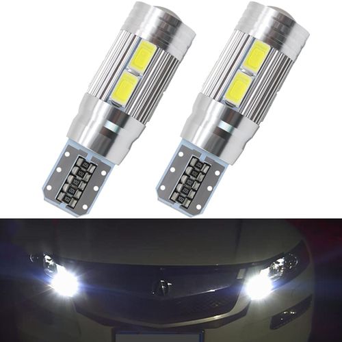 Generic 2x W5W T10 LED Canbus No Error 12V 6000K 5630 10 SMD Car 5W5 LED  Bulb Clearance Wedge Side Turn Singal Light Right @ Best Price Online