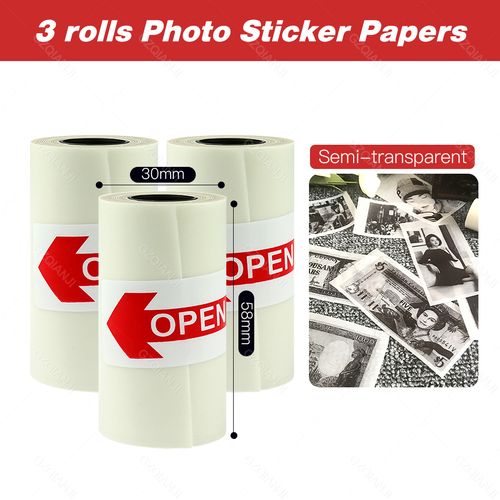 Sticky Semi Transparent Thermal Paper