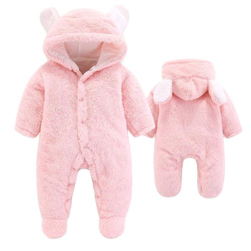product_image_name-Baby-Winter Hooded Fleece Romper-1