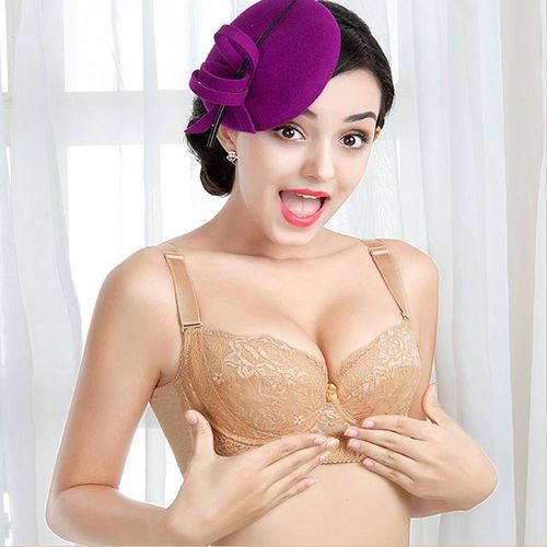 Women Embroidery Lace Bra Padded Push Up Bras Bralette Bh Sexy
