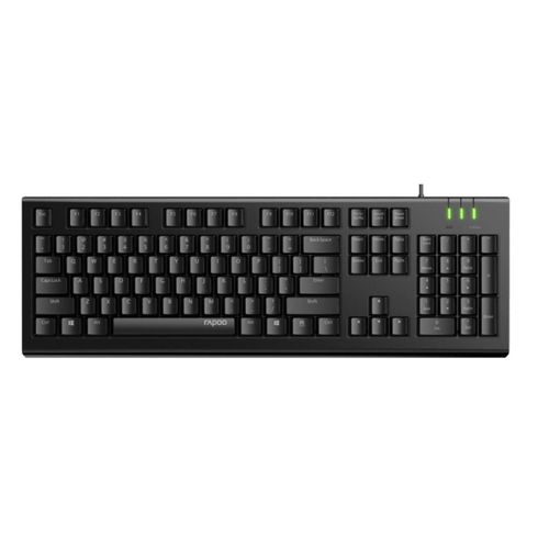 product_image_name-Rapoo-Spill Resistance Wired USB Keyboard NK1800 - Black-1