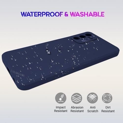 product_image_name-Generic-Silicone Soft Back Cover Case for Samsung Galaxy A33 5G (Silicone Blue)-3