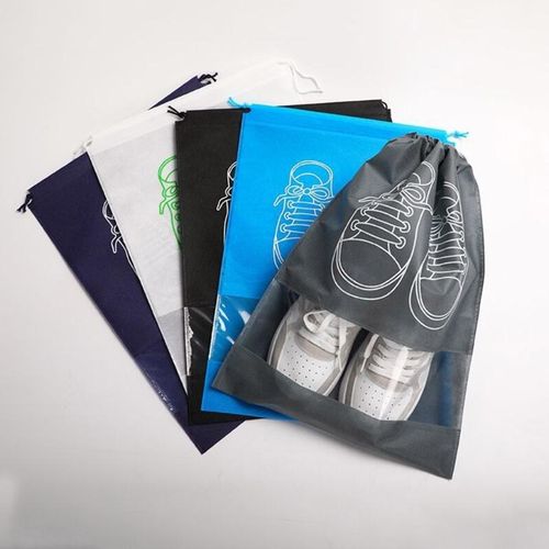 Shoes Storage Bag, Closet Organizer, Non-woven Travel Portable Bag