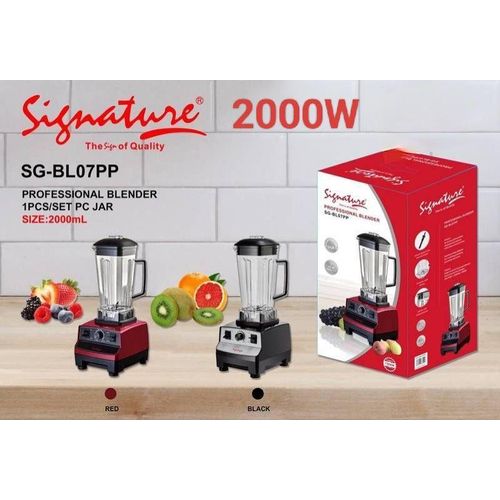 product_image_name-Signature-Heavy duty Commercial/ Professional bender Smoothie and Uji power maker & Food Processor blender 2000Watt, 2L with Crushing power-2