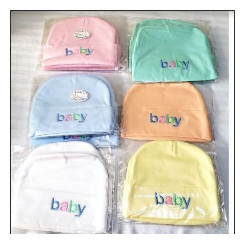 Fashion 6PCs Pure Cotton BABY Printed Newborn Baby Caps Best