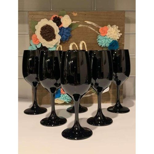 product_image_name-Generic-Black Wine Glasses Set of 6 - 355ml-1