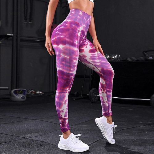 Women Tie Dye Yoga Pants Sport Leggings Seamless High Waist Push Up Tights  Workout Leggins Gym Fitness Sports Legging Loozykit