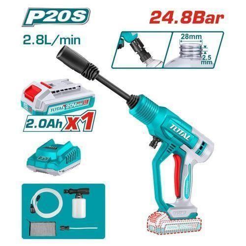 product_image_name-TOTAL-TPWLI20362 Cordless pressure washer 20V 24.8Bar-1