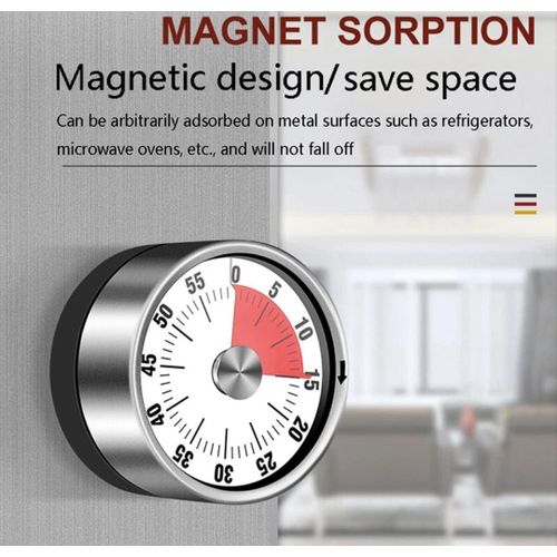 product_image_name-Generic-Magnetic Kitchen Timer Mechanical Timer For Cooking & Classroom Magnetic Kitchen Timer For Study-2