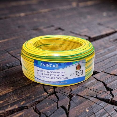 product_image_name-Evin-ellow Green 2.5mm Single Core Quality Ensured Flame Retardant Indoor Electrical Wiring Cable -1