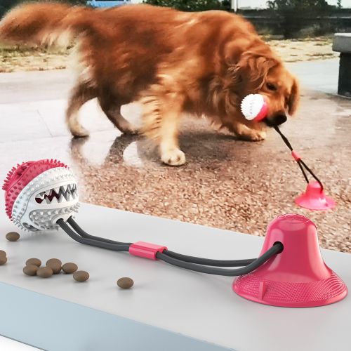 Pet Dog Toys Silicon Suction Cup Tug Interactive Pet Toy For Pet