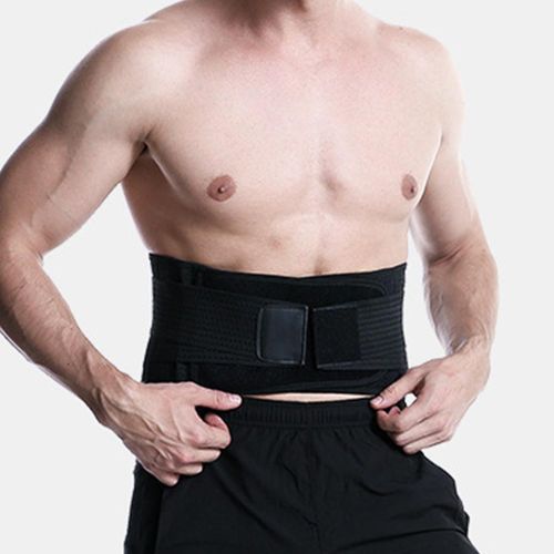 Fashion (Black)Waist Trimmer Back Support Belt Breathable Workout Double-layer  Sweat Band For Sciatica Herniated Disc Scoliosis MAA @ Best Price Online