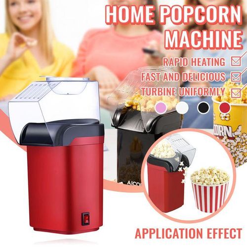 Generic 1200W Popcorn Popper Popcorn Maker Electric Popcorn Machine No Oil Needed for Home Family Kids Purple