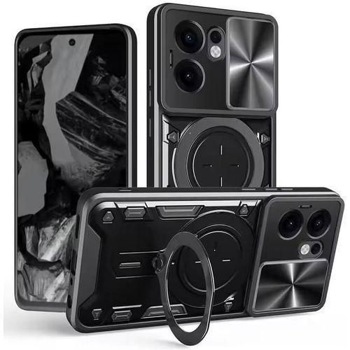 product_image_name-Generic-Oppo Reno 15F hard cover or case with a ring and camera Protector _Black-1