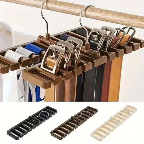 product_image_name-Generic-Multi Functional Plastic Fancy Belt Scarf Tie Home Storage Artifact Hanger-1