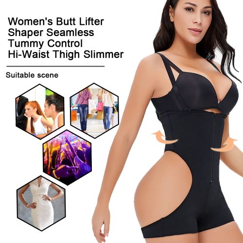 Fashion (Black)Butt Lift Booster Booty Lifter Panty Tummy Control