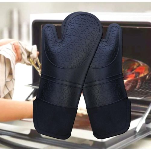 product_image_name-Generic-2PC Silicone Heat Resistant Oven Gloves / Oven Mitts-3