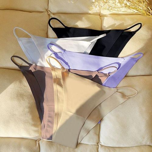 3PCS/Set Women Cotton Panties Seamless Thong Female T-back Sexy